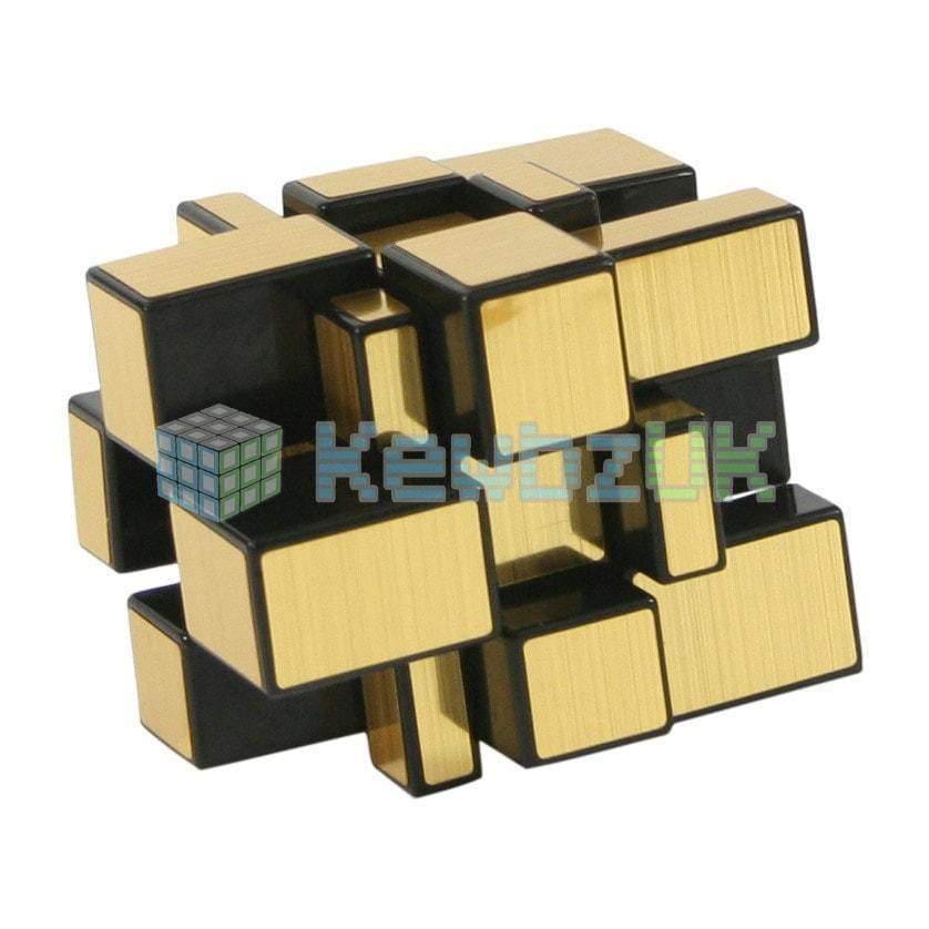 3x3x3 ShengShou (Mirror Blocks) - Gold/Black, KewbzUK - 3