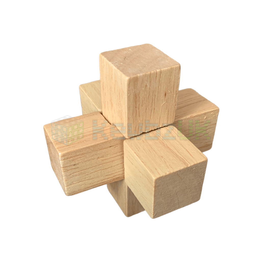 Wooden Puzzle - Thick Cross